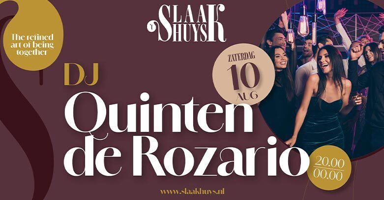 DINE AND DANCE - with DJ Quinten de Rozario