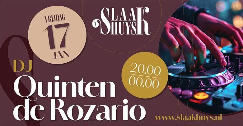 DINE AND DANCE - with DJ Quinten de Rozario